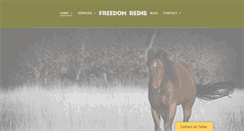 Desktop Screenshot of freedomreinsllc.com